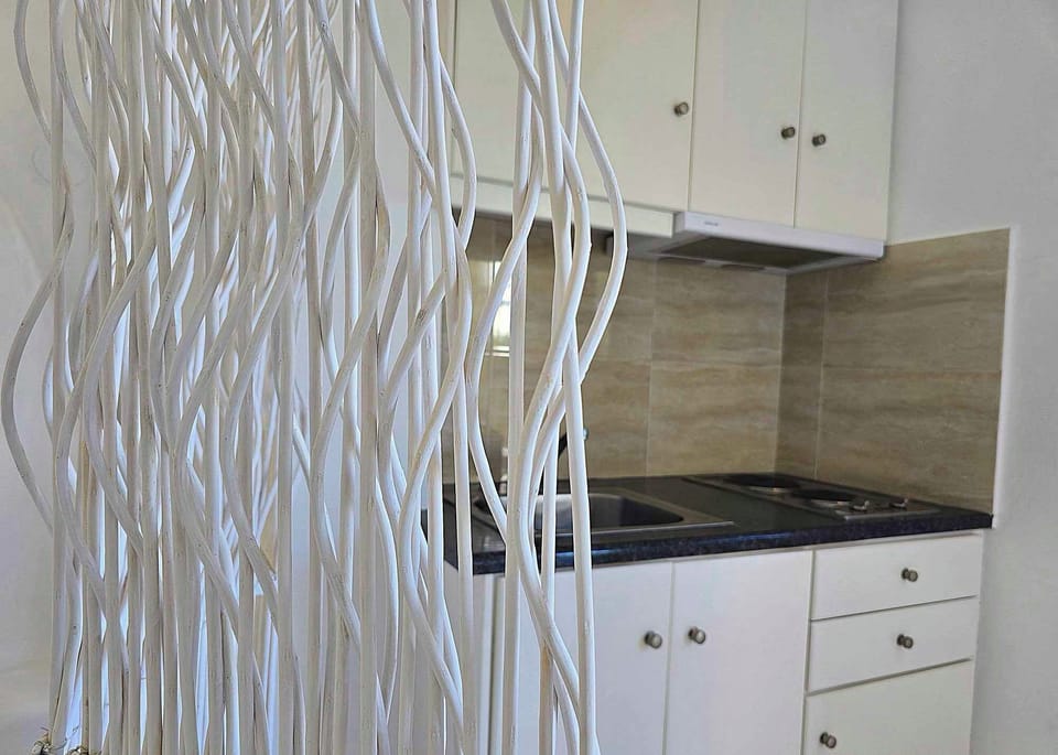 Superior Studio, 2 Twin Beds, Garden View, Ground Floor | Private kitchenette