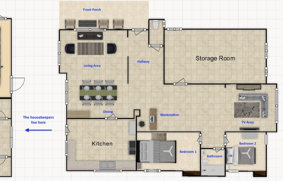Floor plan of your home away from home