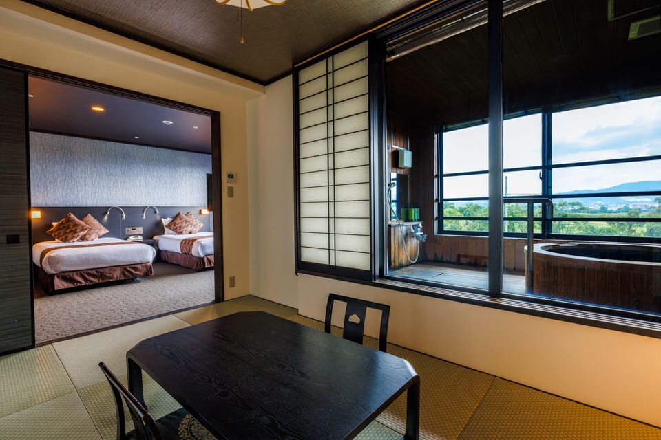 Special Japanese-Western style Room (With Natural Hot Spring View Bath) Non Smoking | In-room safe, blackout drapes, WiFi (free)