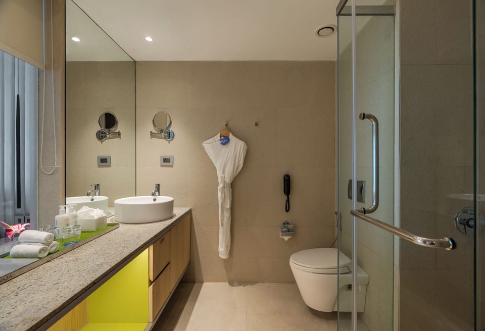 Avasa Iridum | Bathroom | Shower, rainfall showerhead, free toiletries, hair dryer