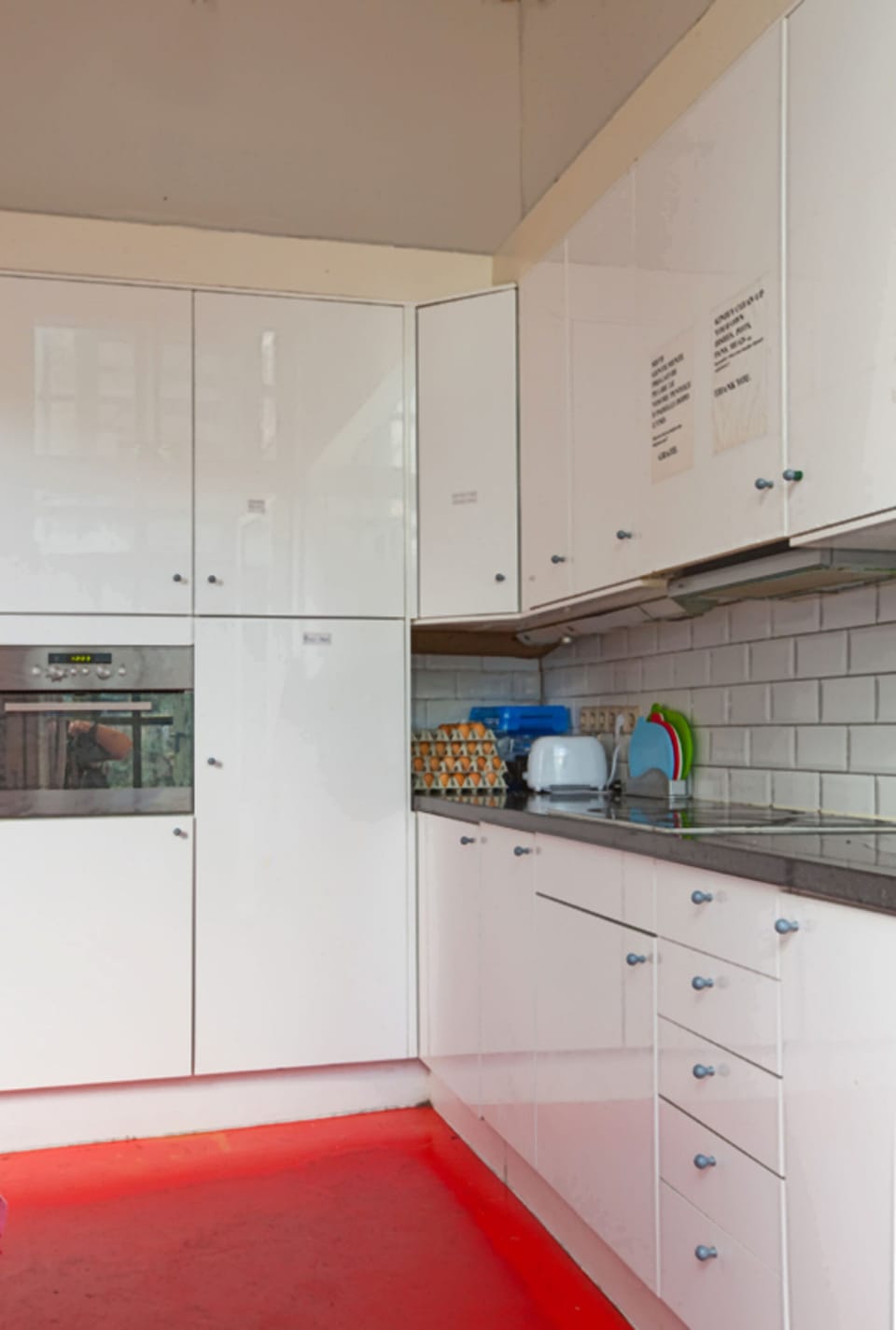 Shared fridge, microwave