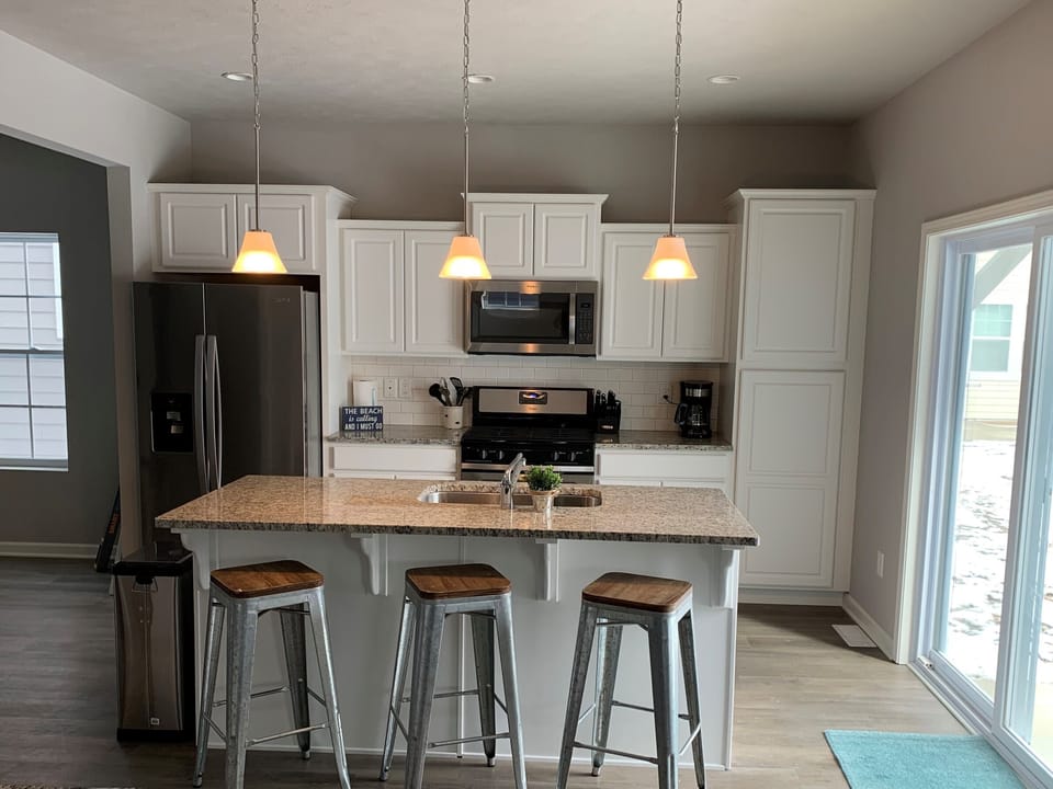 Fully stocked kitchen