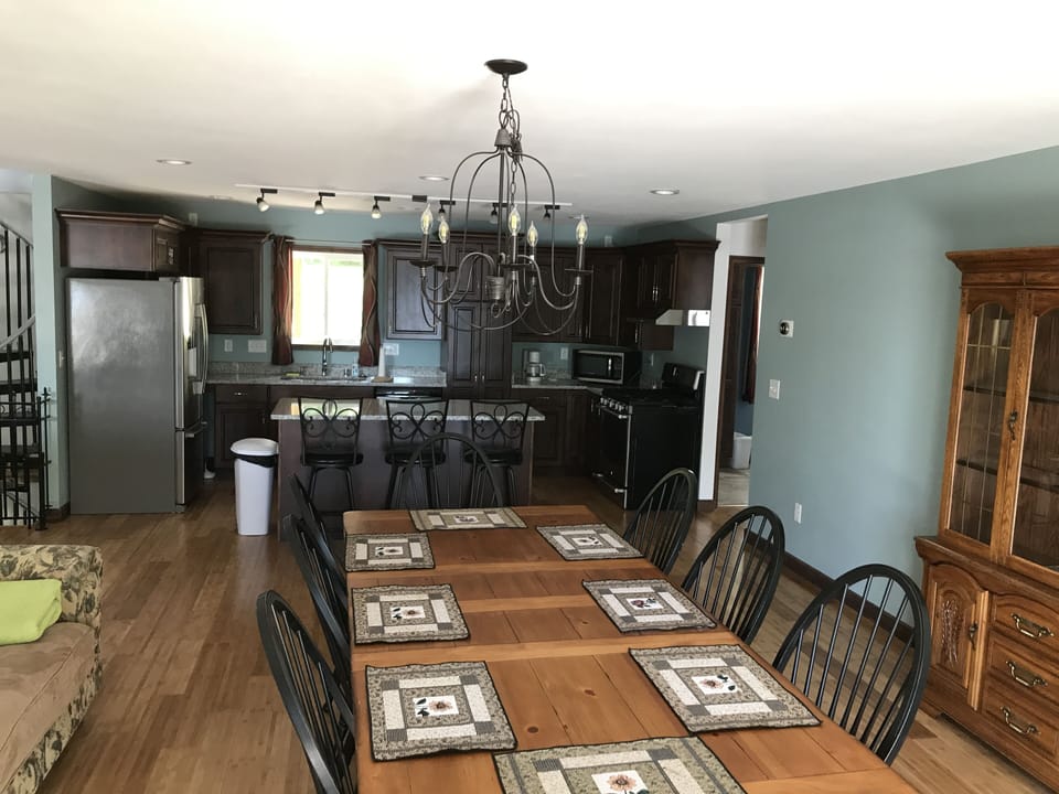 kitchen and table