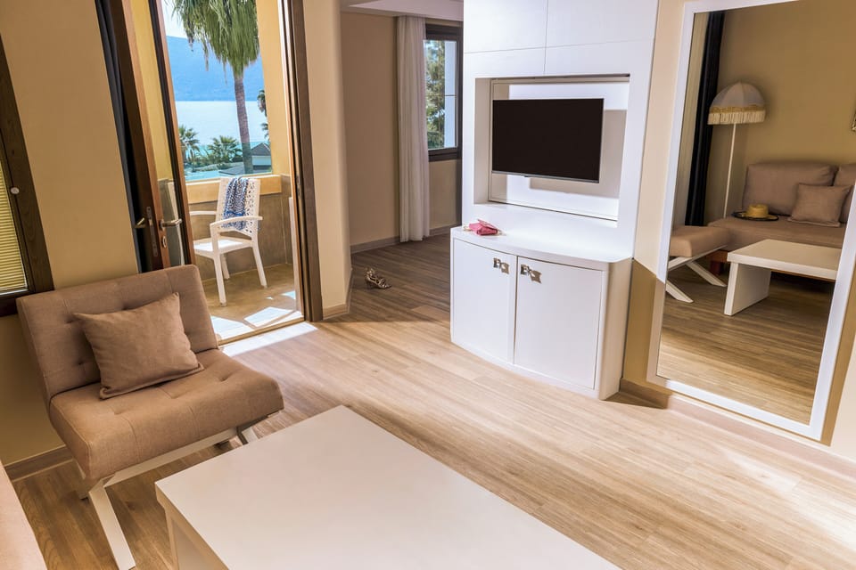 Junior Suite (Main Building) | Living area | LCD TV