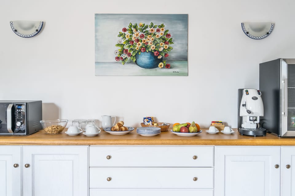 Daily buffet breakfast (EUR 8 per person)