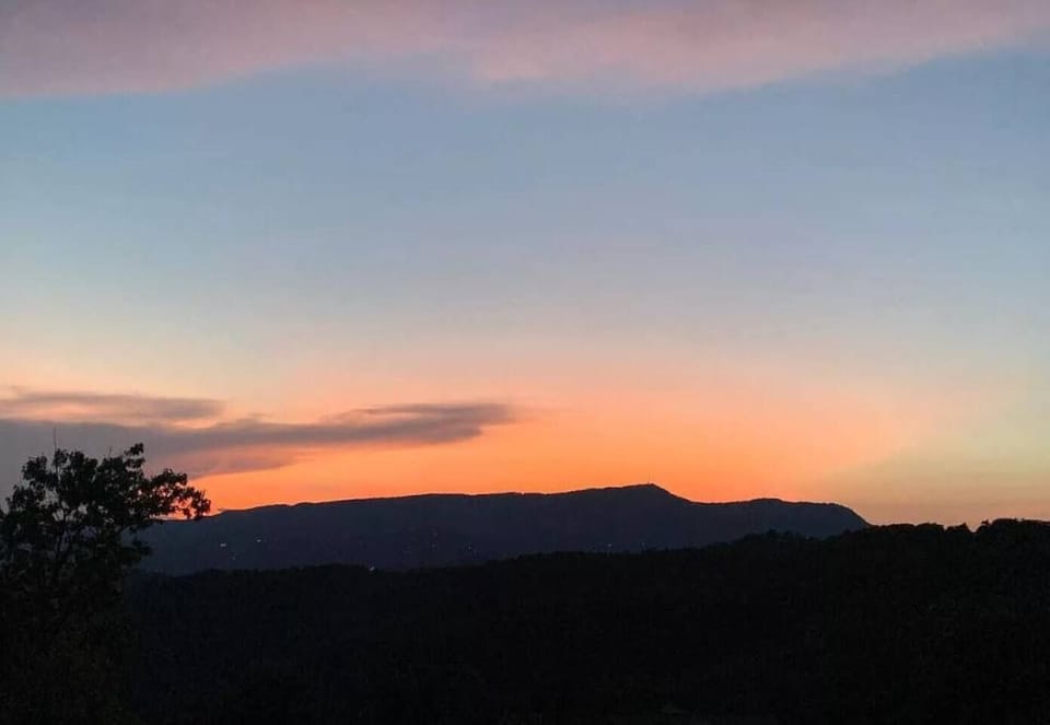 Actual photo taken from the balcony of Sky Top Lodge!