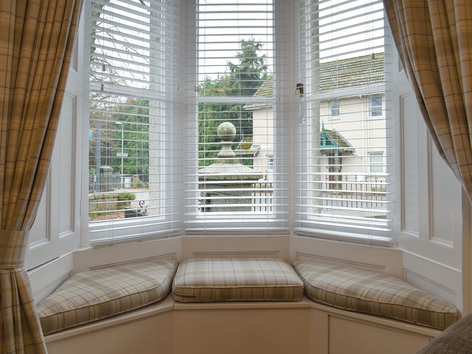 Relaxing window seat | West Lodge, Banchory