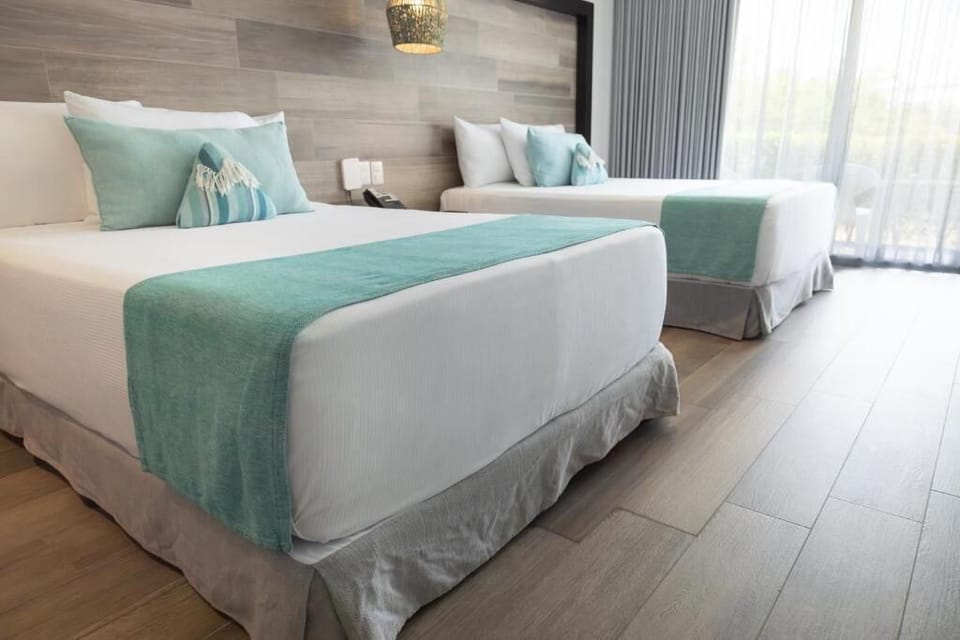Deluxe Double Room, 2 Double Beds | In-room safe, desk, blackout drapes, soundproofing
