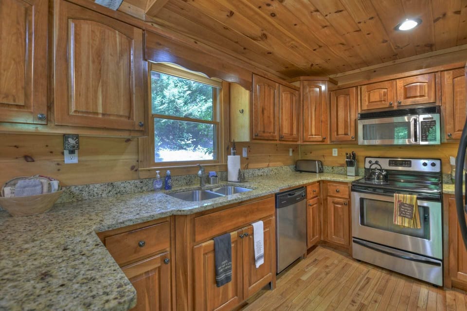 Fully stocked kitchen