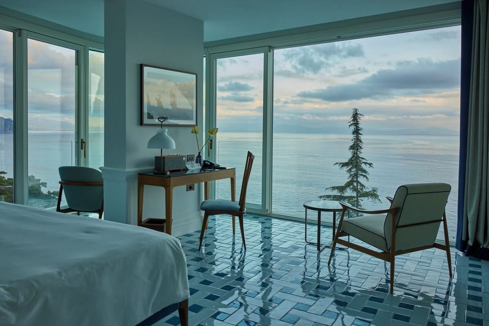 Junior Suite, Sea View | Egyptian cotton sheets, premium bedding, down comforters