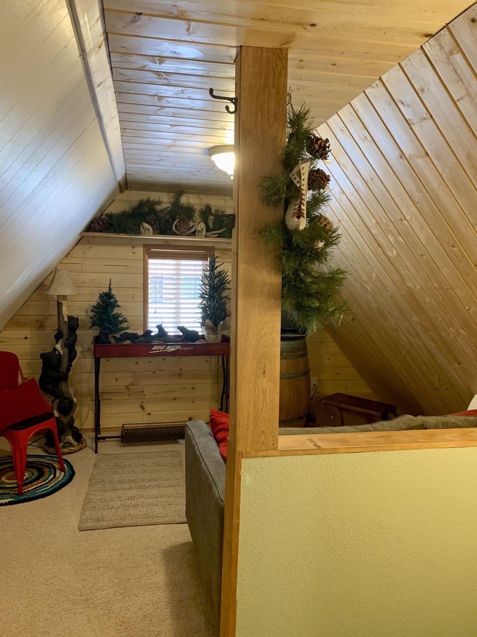 tongue and groove wood makes it cozy!
