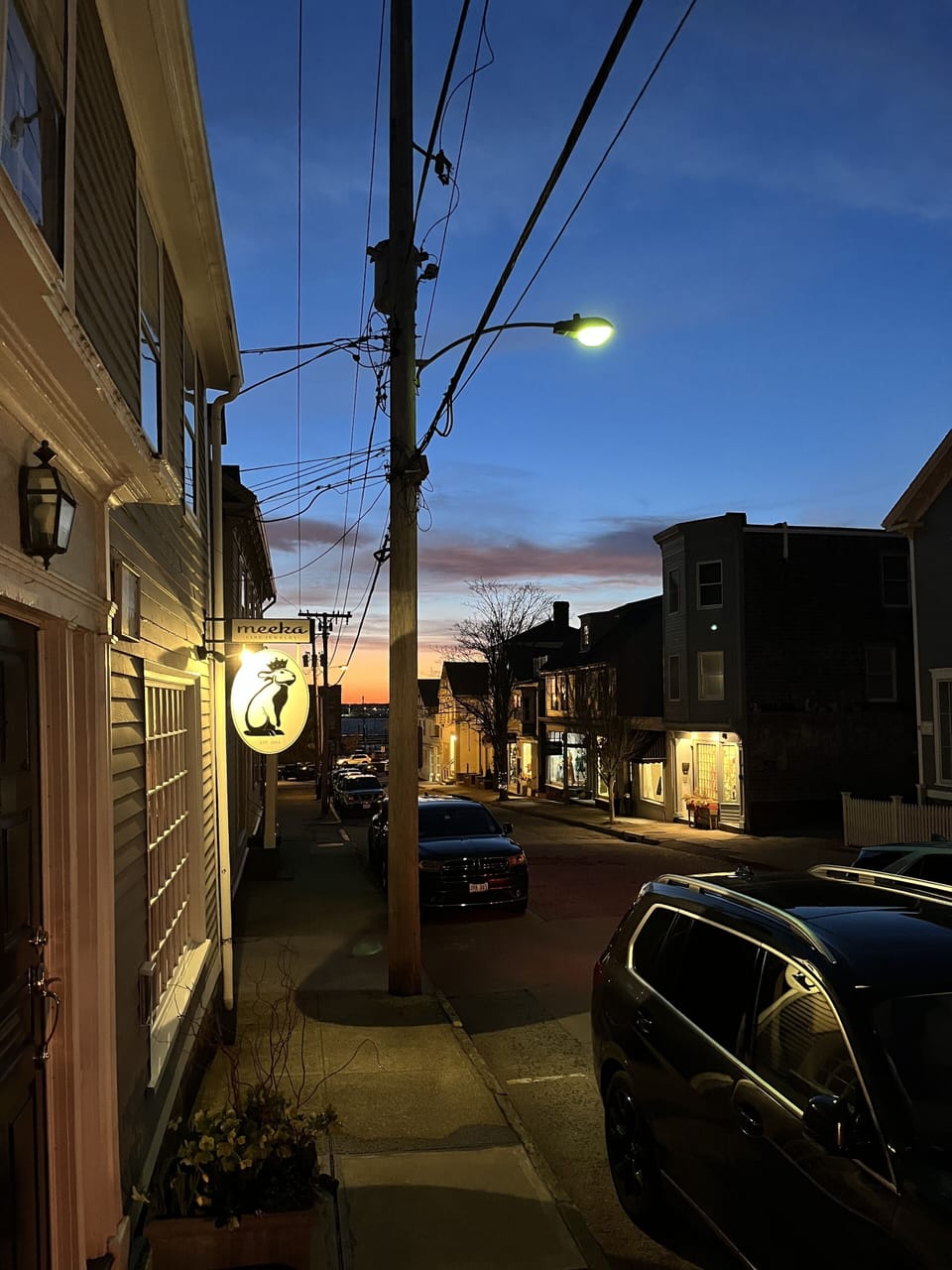 Sunset in front of Franklin St.!