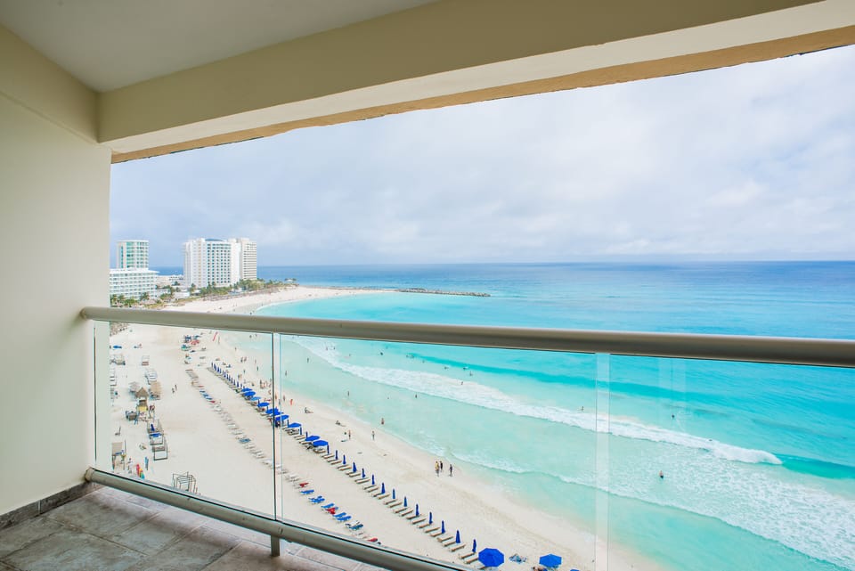 Soak in stunning beach and Caribbean-blue water views!