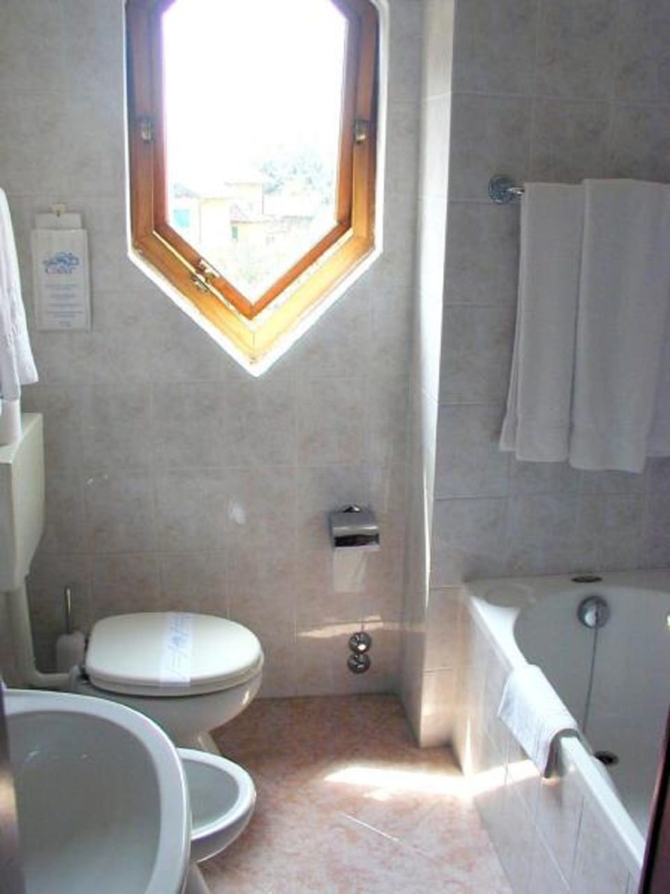 Bidet, towels
