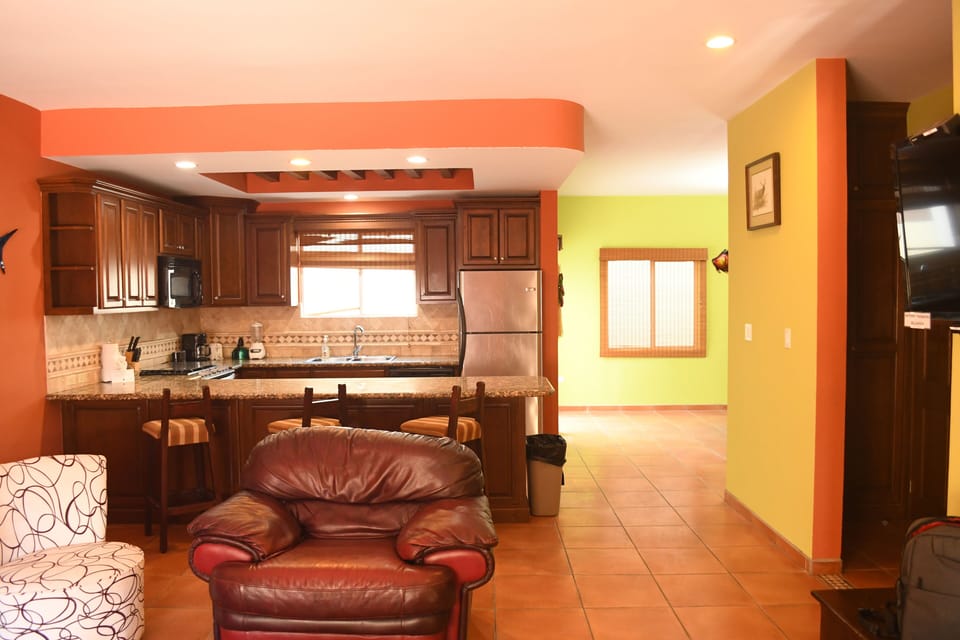 Kitchen and living room