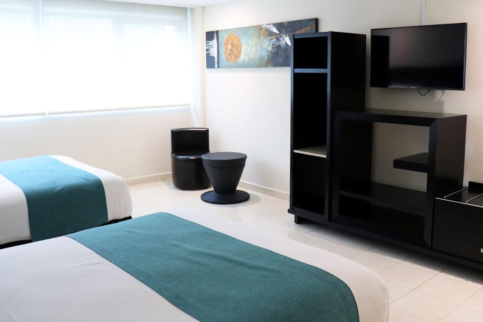 Superior Double Room, 2 Queen Beds, Non Smoking | In-room safe, blackout drapes, WiFi (free), bed sheets