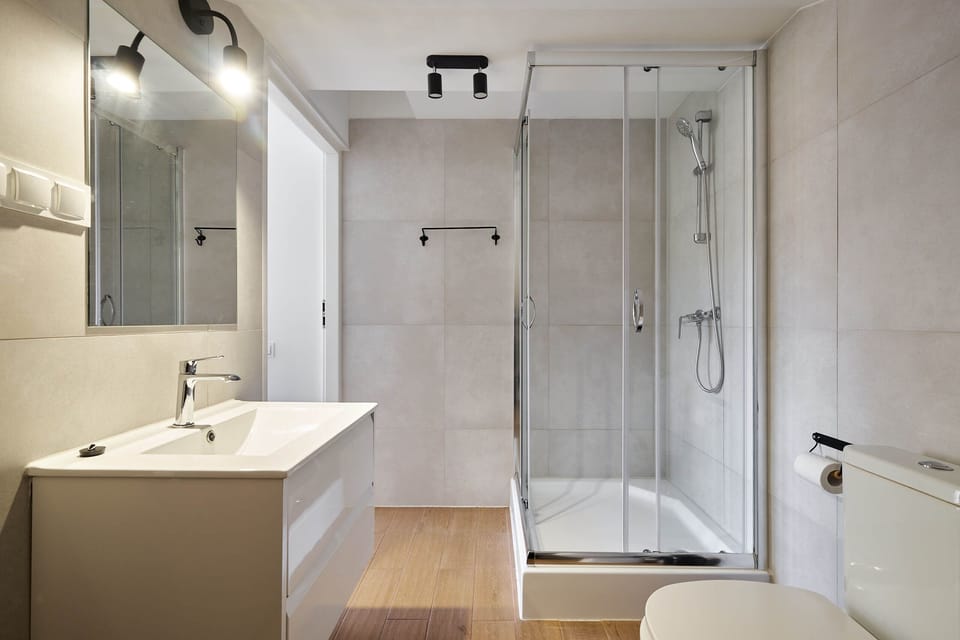 Studio, Mountain View | Bathroom | Shower, hair dryer, towels, soap