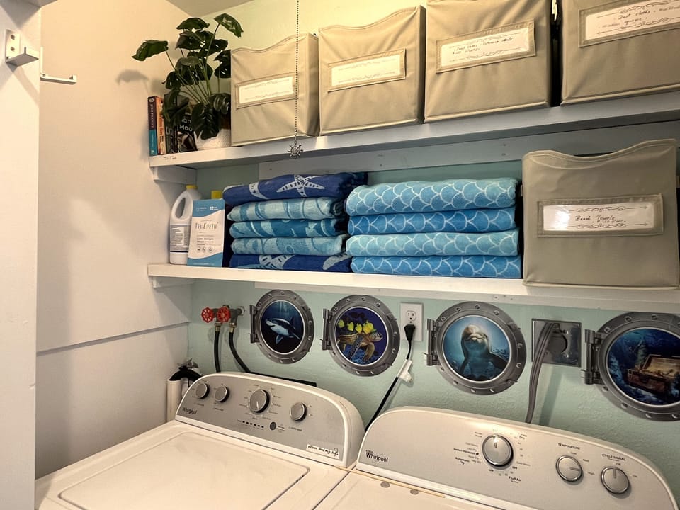 Laundry area-beach towels