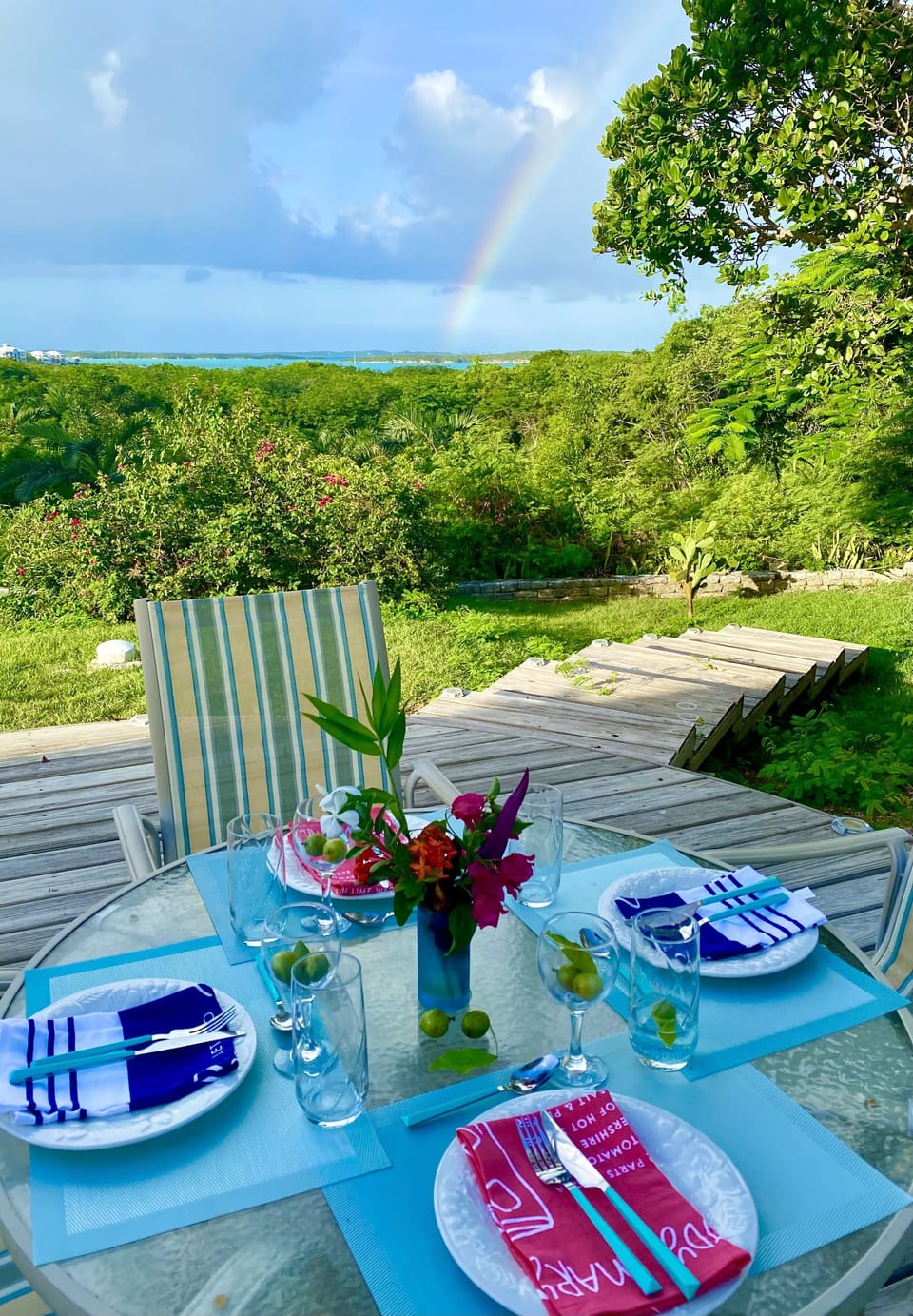 Lunch view from the deck