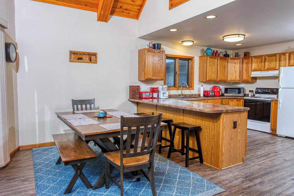 Spacious dining area