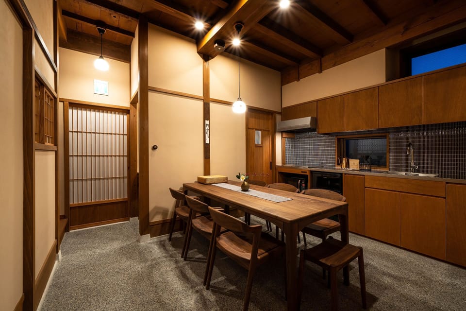 Traditional Machiya House | Living area | Flat-screen TV, heated floors