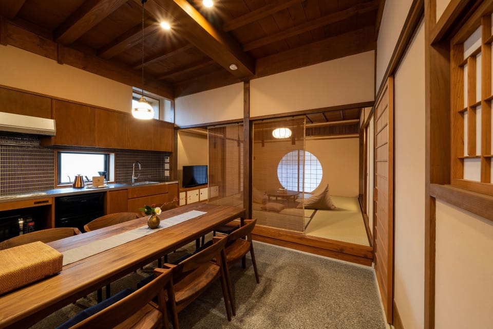 Traditional Machiya House | Private kitchenette | Fridge, microwave, stovetop, coffee/tea maker