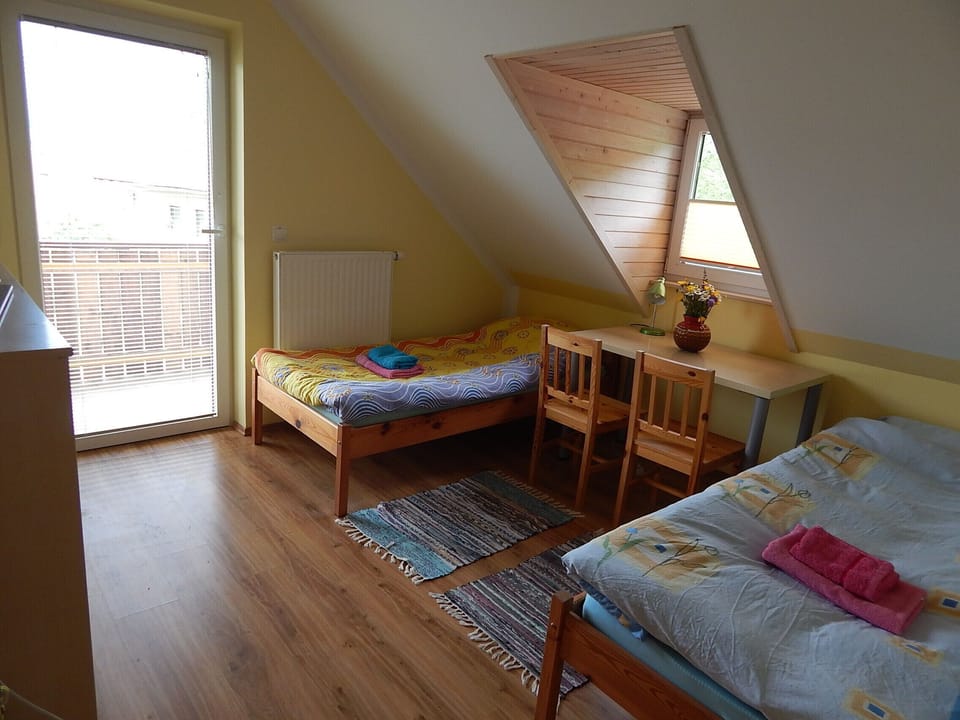 Twin Room, Shared Bathroom (1) | Blackout drapes, iron/ironing board, free cribs/infant beds