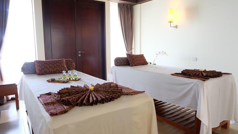 Couples treatment rooms, hot tub, deep-tissue massages, body scrubs
