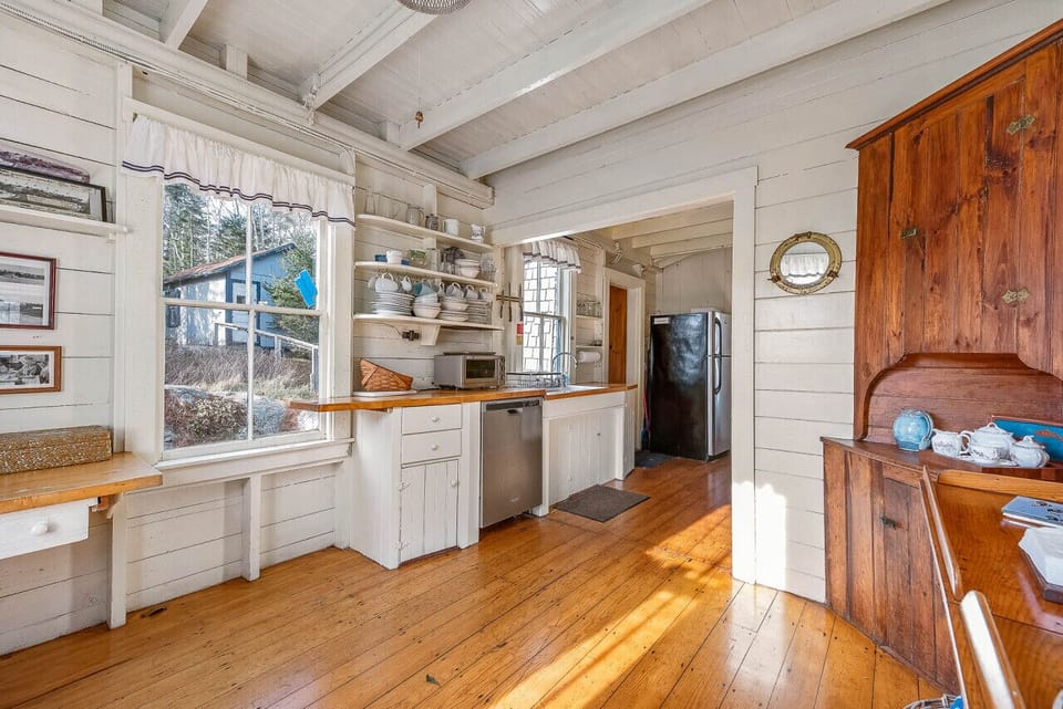 Beautiful open kitchen area with natural light