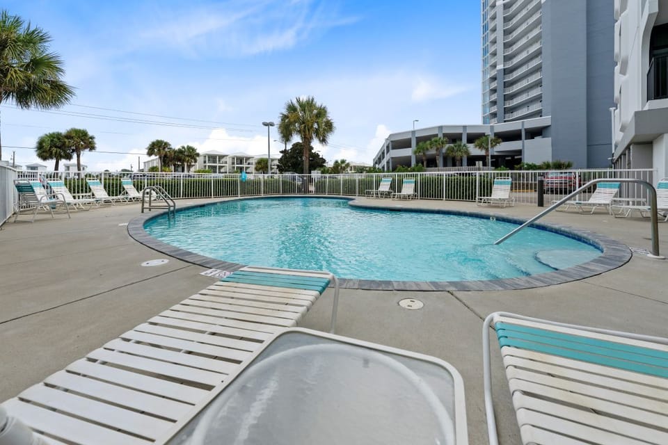 Island Sunrise Outdoor Pool with Loungers