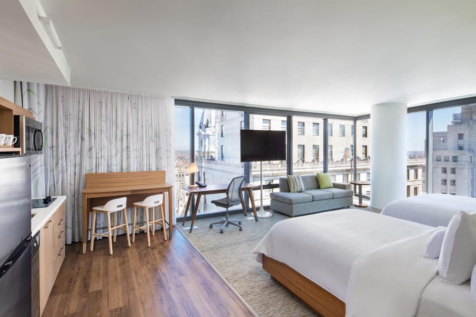 Pillowtop beds, in-room safe, desk, laptop workspace