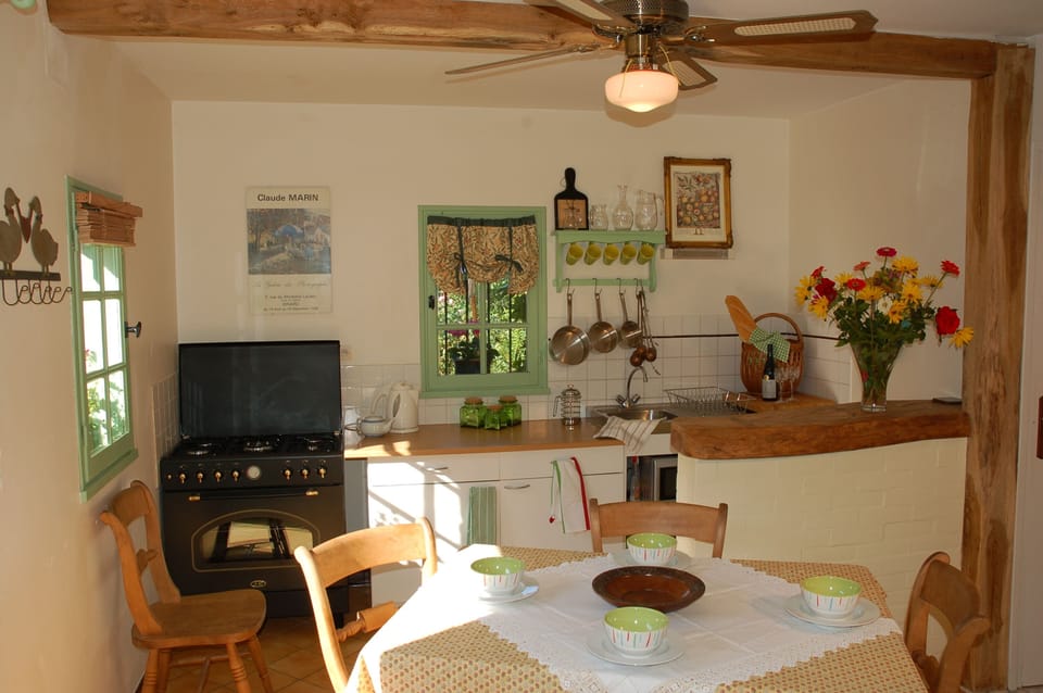 Sunny kitchen diner.