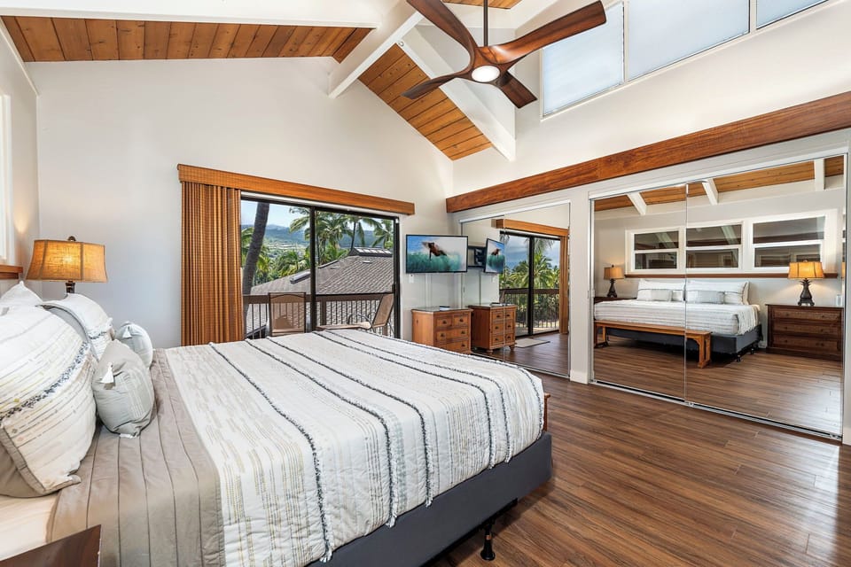 Primary bedroom is spacious with private Lanai!