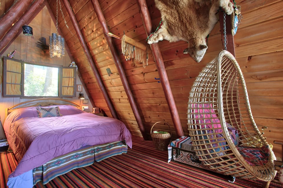 Master bedroom/loft accessed by ladder only (see previous pic of dining area).