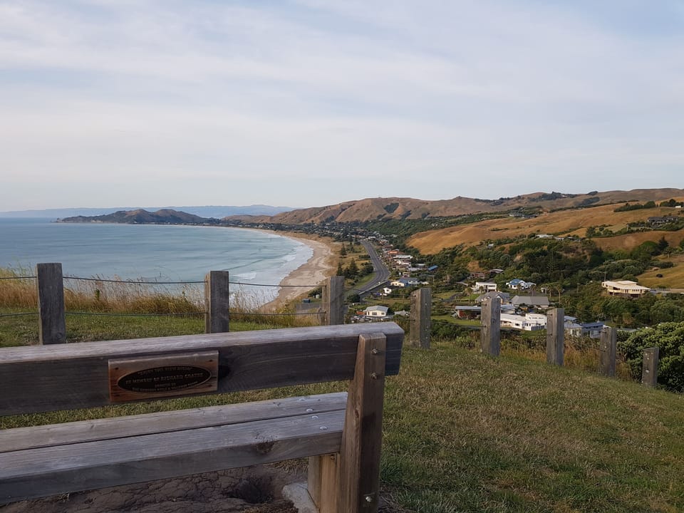 View from Makorori Headland walkway.