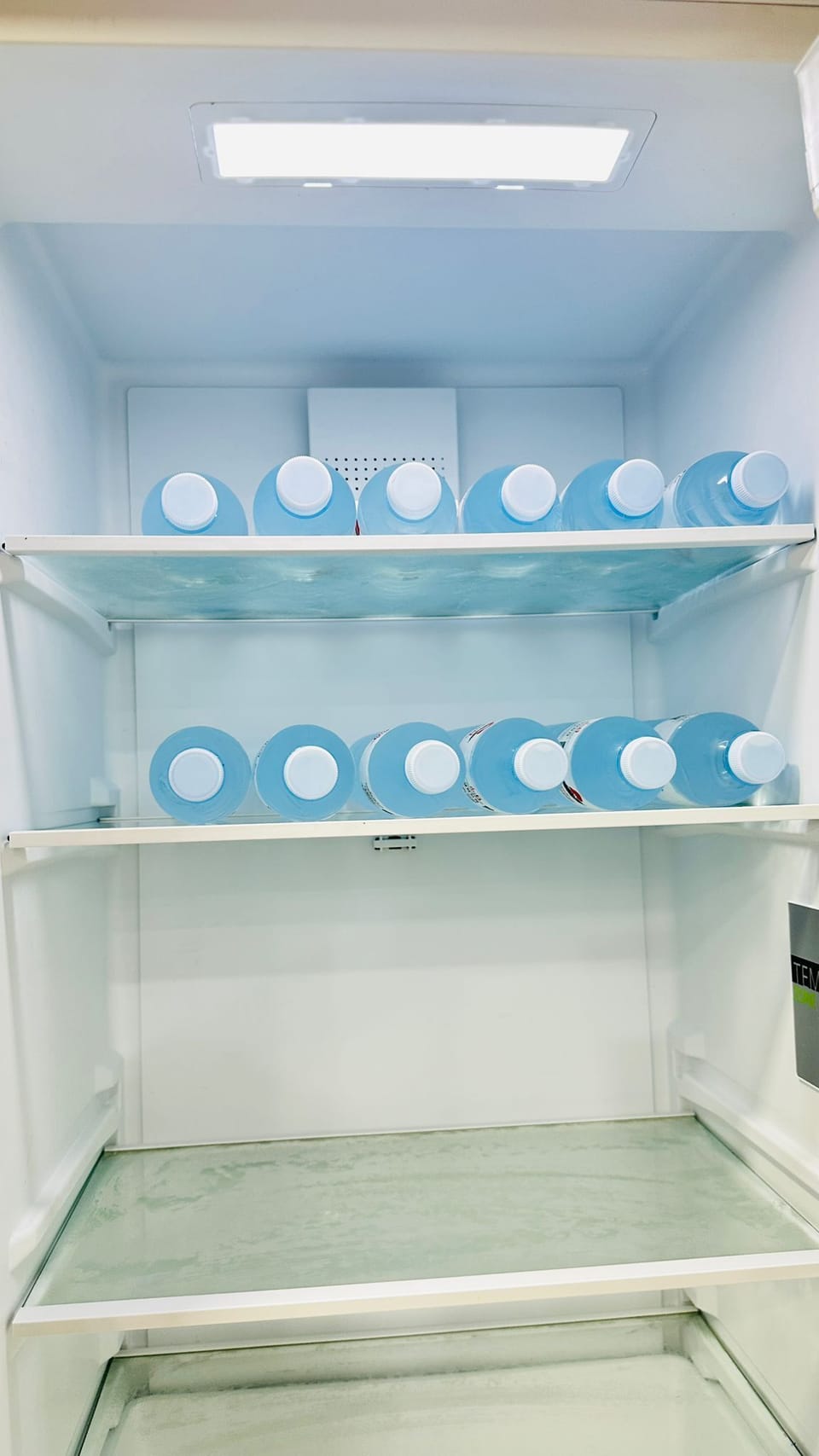 Drinking water in fridge