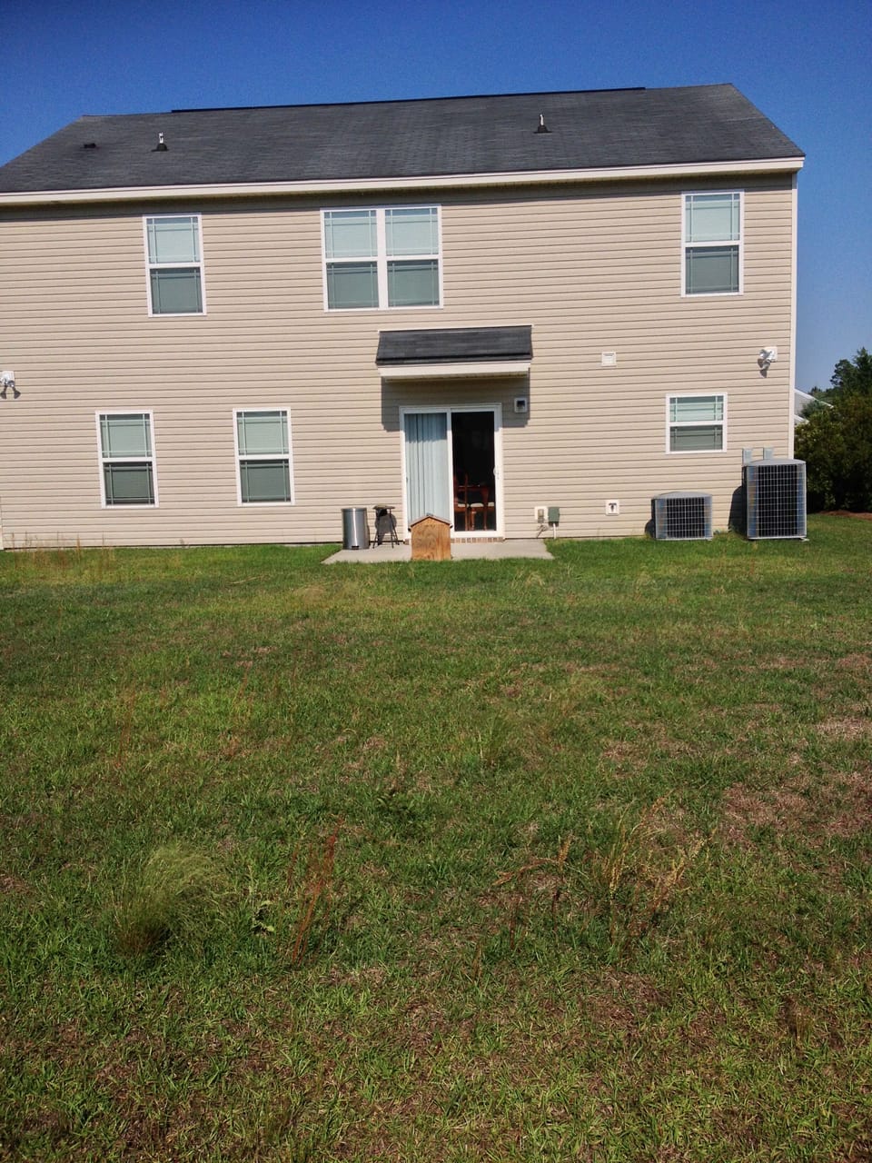 Rear view of the house 