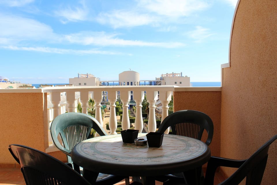 Beautiful views from the balcony to wake or dine