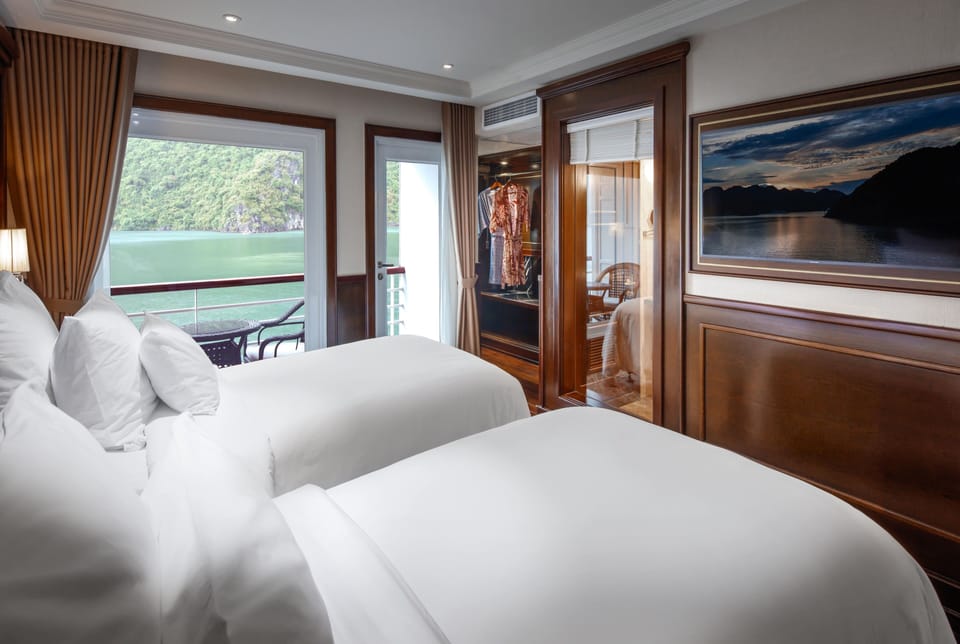 Grand Deluxe Cabin, Balcony (2 Days 1 Night) | Premium bedding, down comforters, Tempur-Pedic beds, minibar