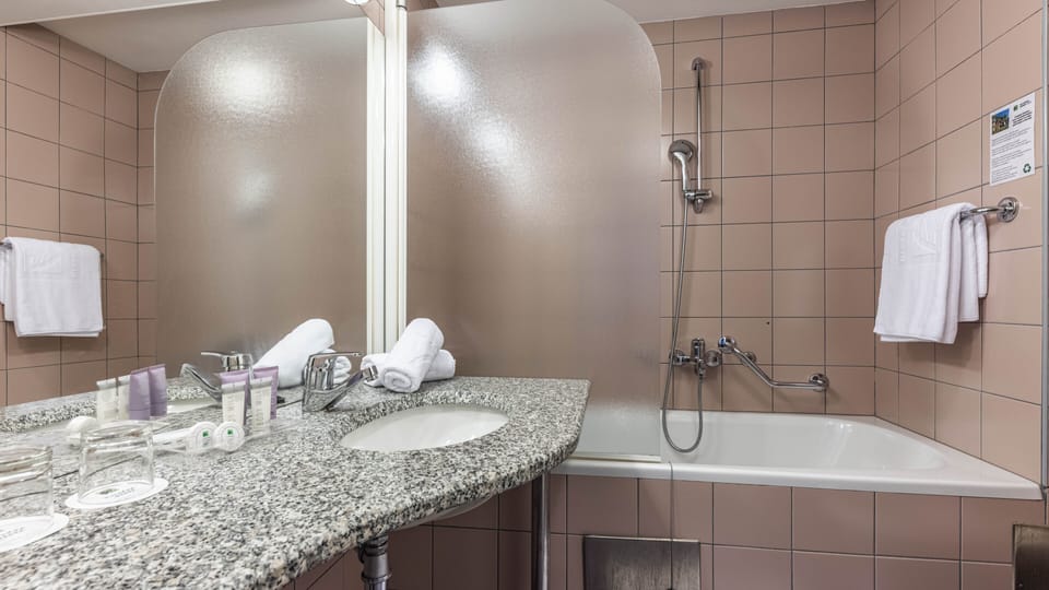 Hair dryer, towels