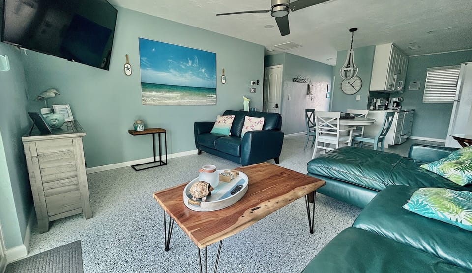 An open concept living area.