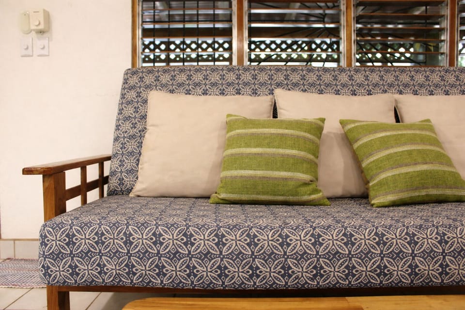living room with futon