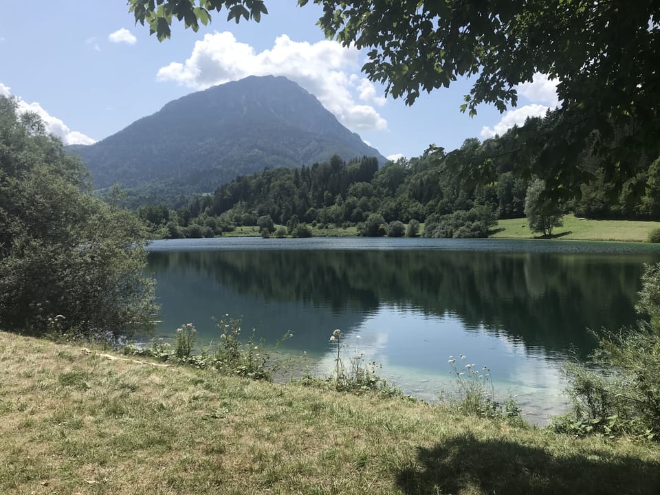 fishing lake at Lescheraines - only 15 minutes away