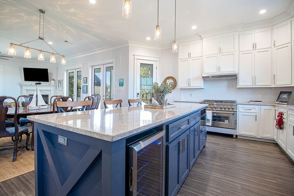 Impressive kitchen featuring Wine Cooler
