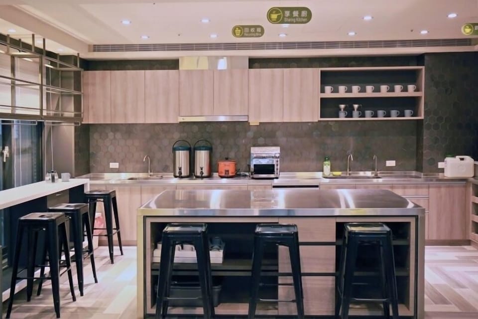 Shared fridge, microwave