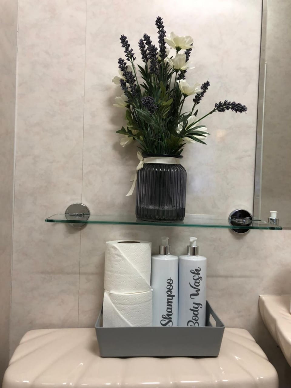 Free toiletries, towels