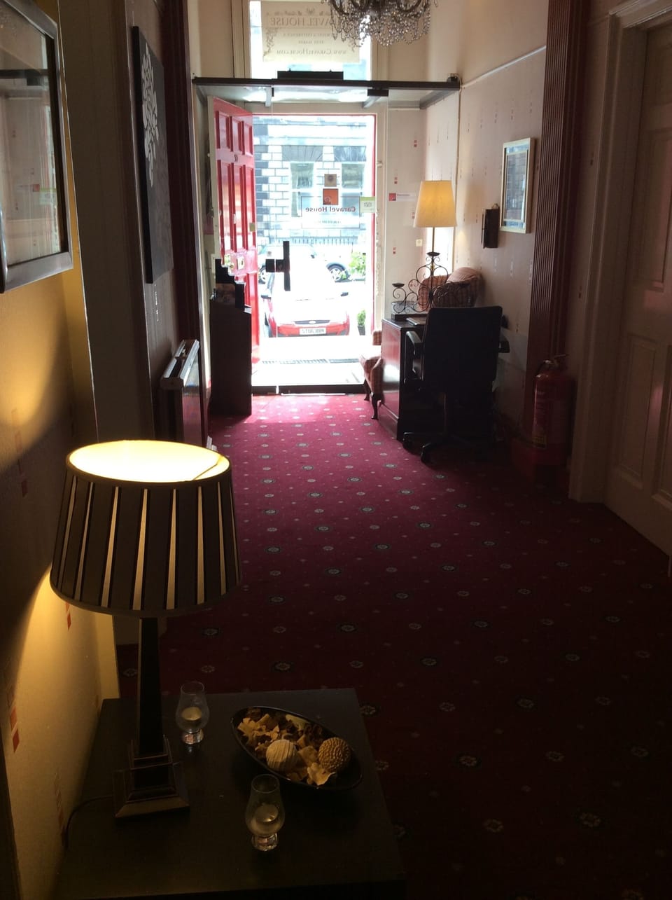 Interior entrance