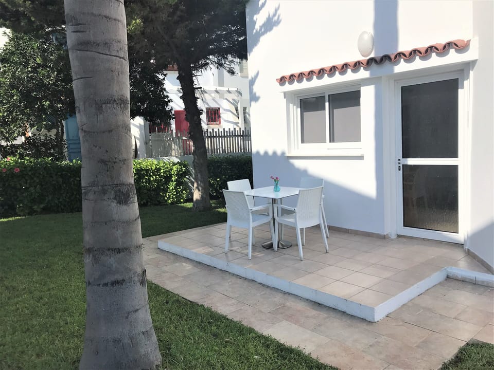 Patio area surrounding with garden