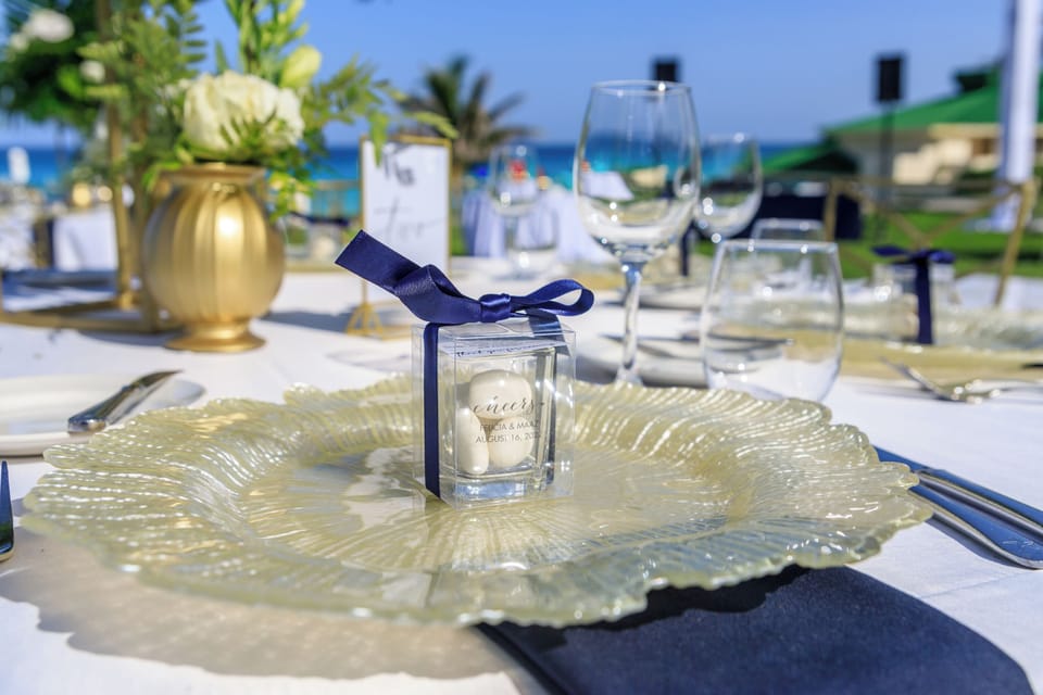 Outdoor banquet area