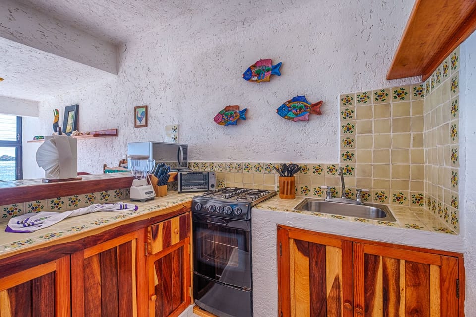 Kitchen - La Iguana condo 6, 1 Bedroom, Akumal Mexico vacation rental